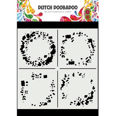Dutch DooBaDoo Mask Art Stencil - Circle Grunge